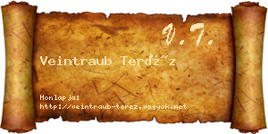 Veintraub Teréz névjegykártya